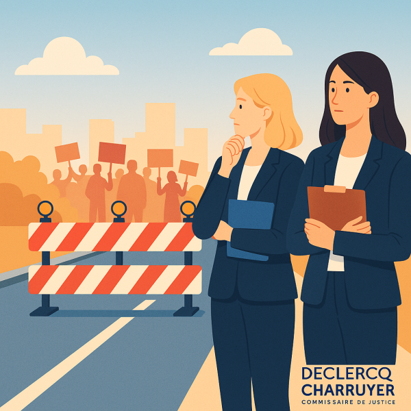 Intervention des huissiers pendant une grève: que dit la loi?