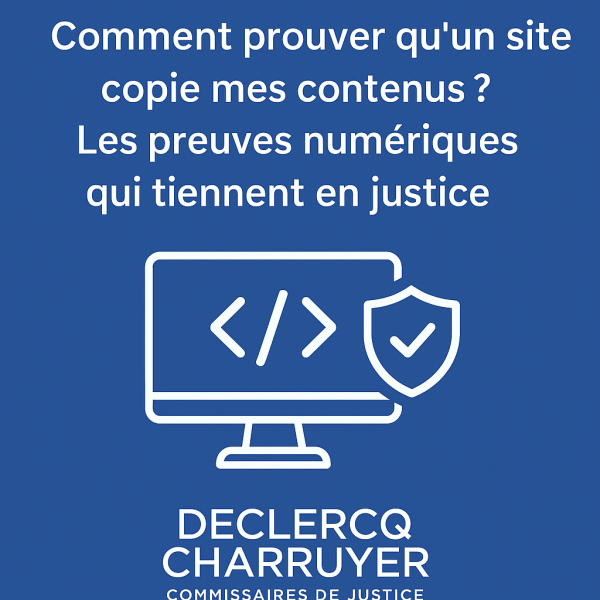 Constat numérique sur internet par huissier de justice à Montreuil 