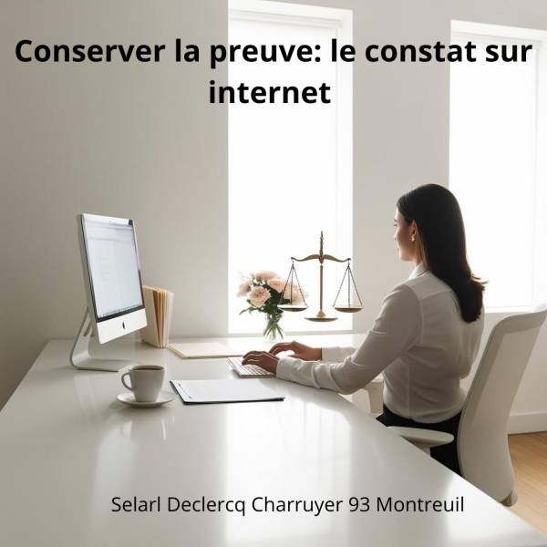 Constat sur internet expliqué par votre huissier Declercq Charruyer de Montreuil 
