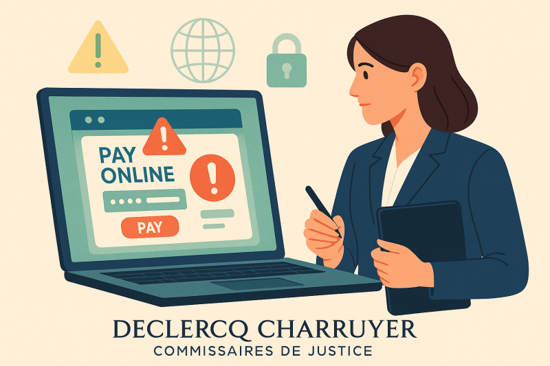 Cyber escroquerie faites appel à un huissier de justice 93