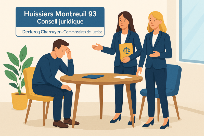 Conseils juridiques par un huissier professionnel et spécialisé à Montreuil 93100