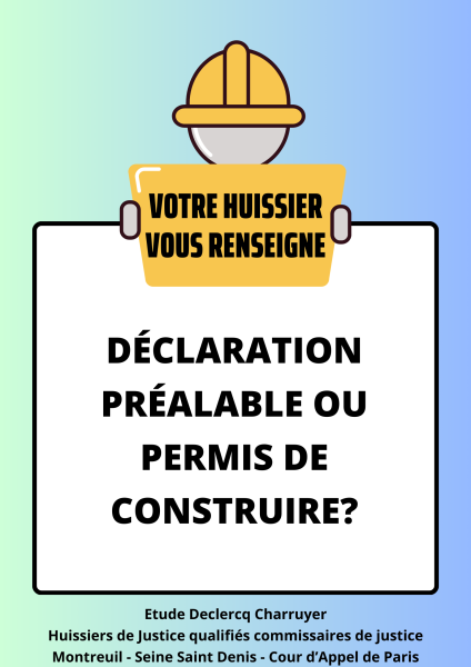 Permis de construire et déclaration préalable 