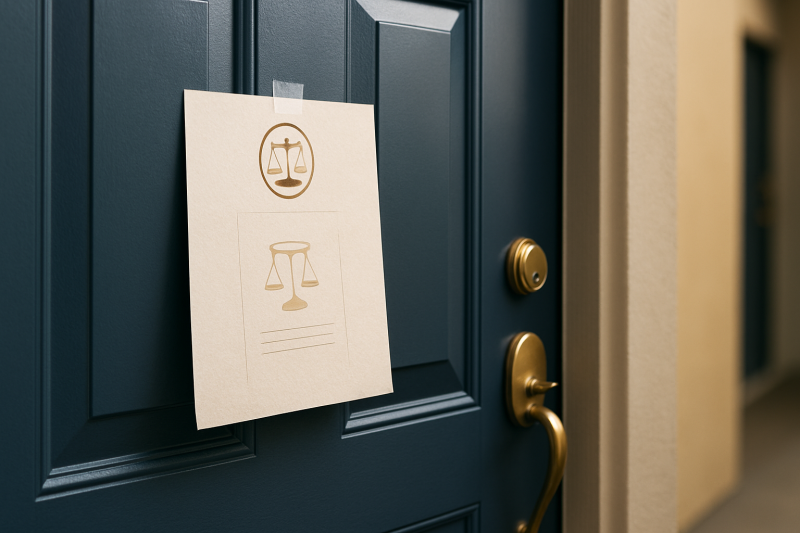 J'ai trouvé une convocation par huissier de justice chez moi