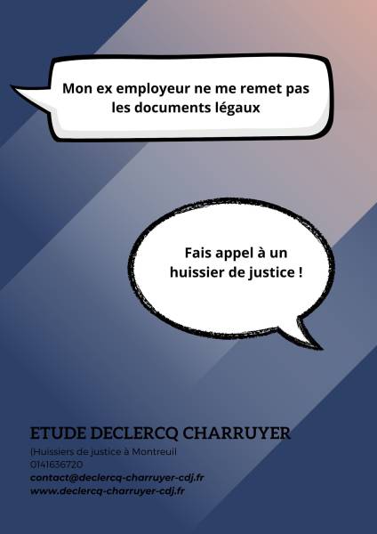 Huissier de justice prud'hommes Montreuil