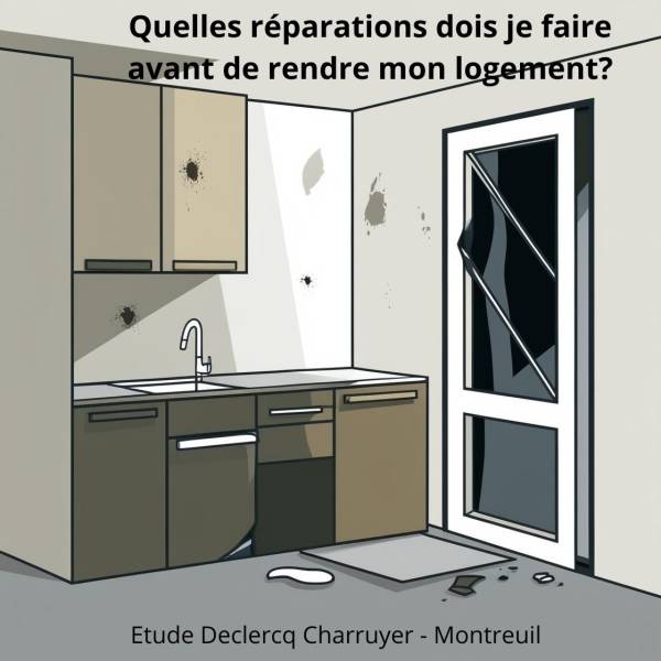 Réparations à la charge du locataire à Bagnolet proche Montreuil