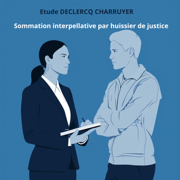 Sommation interpellative par huissier de justice autour de Paris 20e
